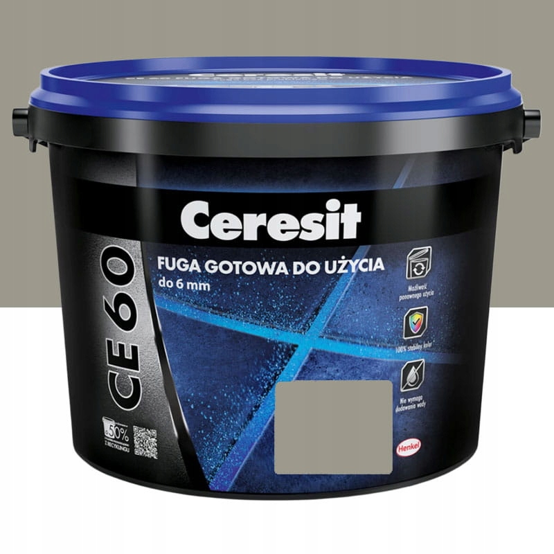 CERESIT Fuga gotowa do użycia CE 60 grey 2 kg