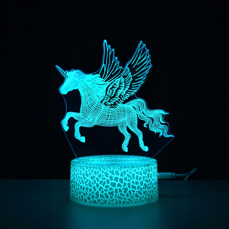 3D lampka nocna kolorowa lampka nocna