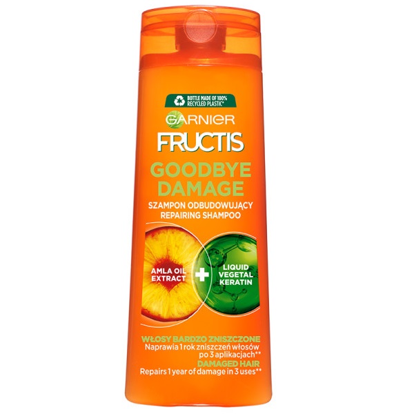 Garnier Fructis Goodbye Damage szampon odbudowujący do włosów bardzo zniszc