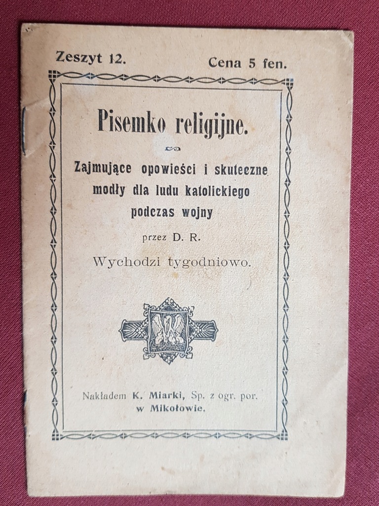 Opowieści i modły dla ludu kat. podczas wojny