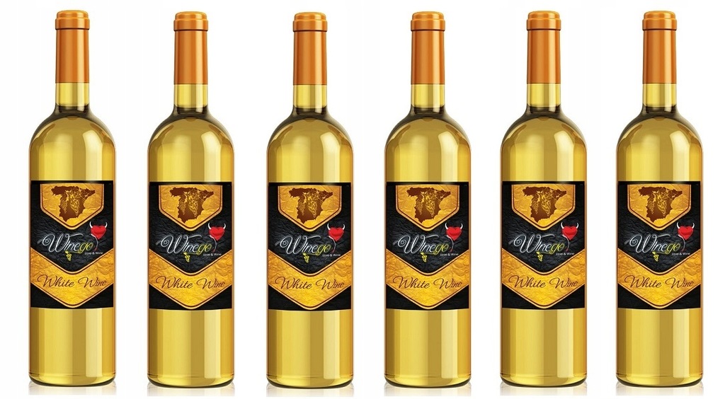 Wino Białe Półsłodkie Hiszpania ZESTAW 6 WIN