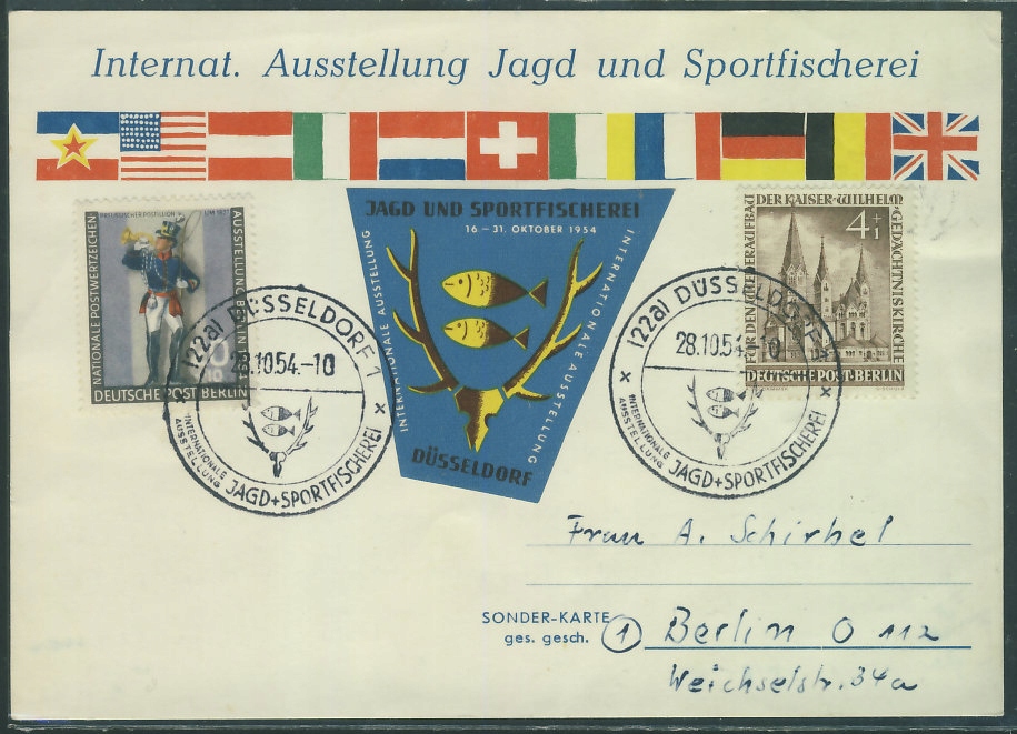Dusseldorf 1954 r - Jagd und Sportfischerei