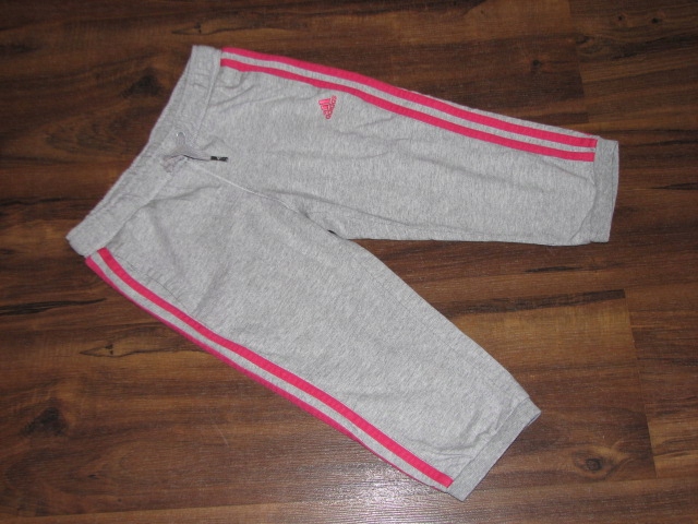 *ADIDAS* spodnie sportowe dresowe rybaczki 128