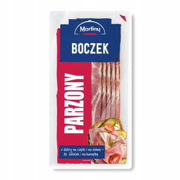 Boczek wędzony parzony plastry 150 g Morliny