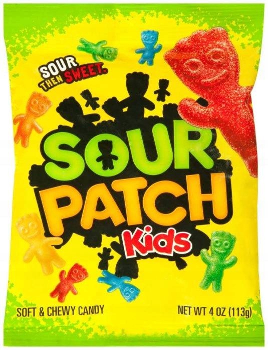 ŻELKI SOUR PATCH KWAŚNE 140g NIEMCY