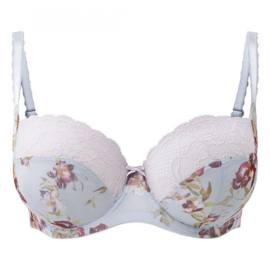 PANACHE Biustonosz JASMINE blue floral 32D 70D