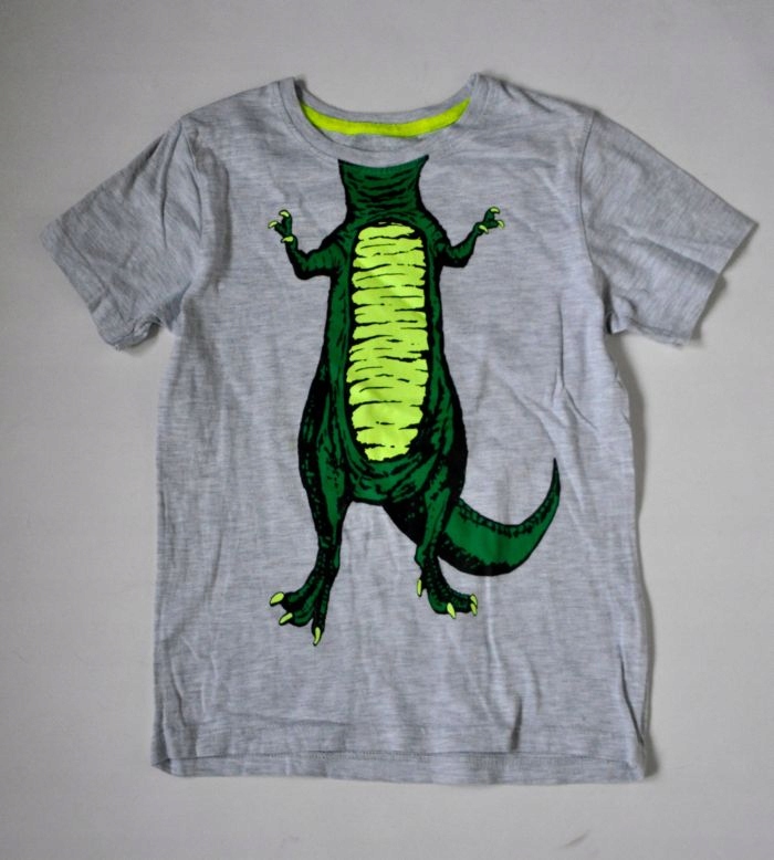 REBEL T-shirt Bluzka 122cm 6-7lat Krokodyl Perełka