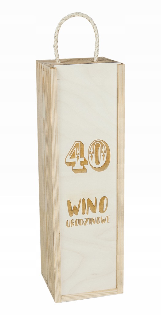 Skrzynka Pudełko na wino Prezent 40 Urodziny 8-B