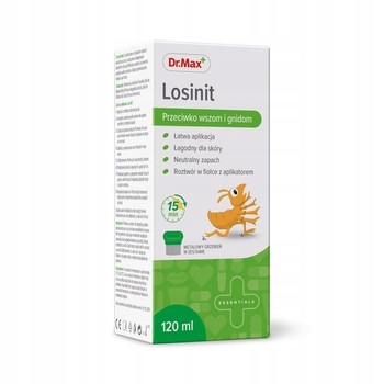 Płyn przeciw wszom i gnidom Dr. Max Losinit 120 ml