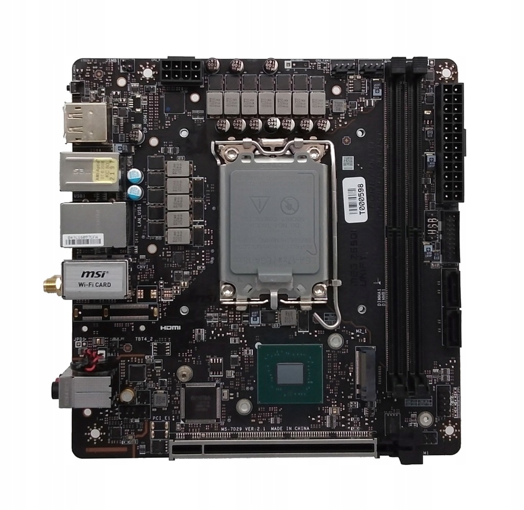 MSI TRIDENT B924 MEG Z690I UNIFY MS-7D29 VER: 2.1