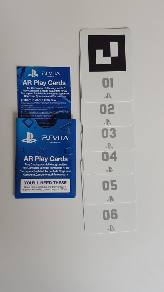 Ps Vita karty AR PLAY CARDS playstation vr