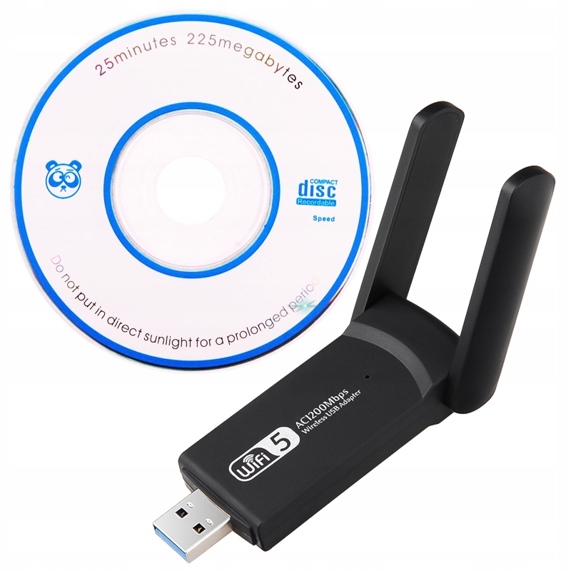 Купить АДАПТЕР СЕТЕВОЙ КАРТЫ WI-FI USB 3.0 1200 Мбит/с ДВОЙНОЙ: отзывы, фото, характеристики в интерне-магазине Aredi.ru