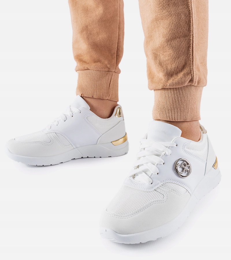 Białe sportowe sneakersy Almenno 27333 rozmiar 36