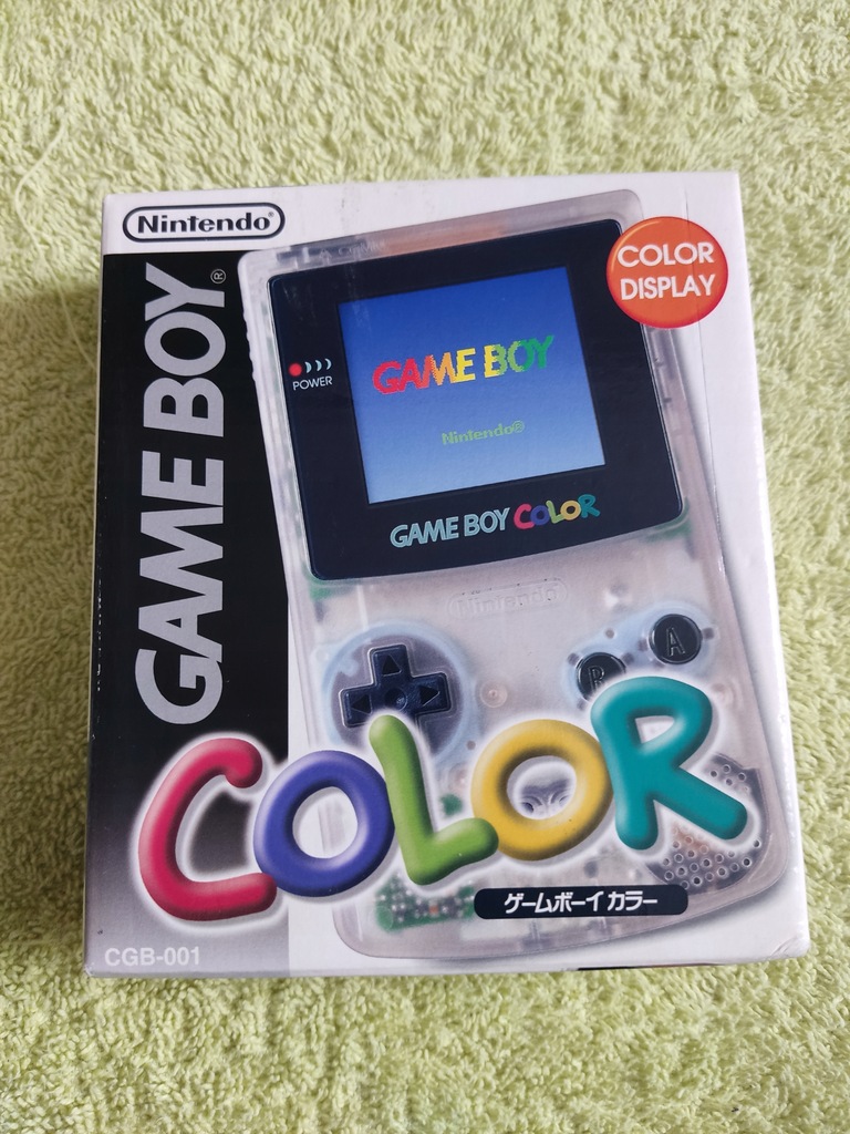 Nintendo Game Boy Color Clear+box+instrukcja