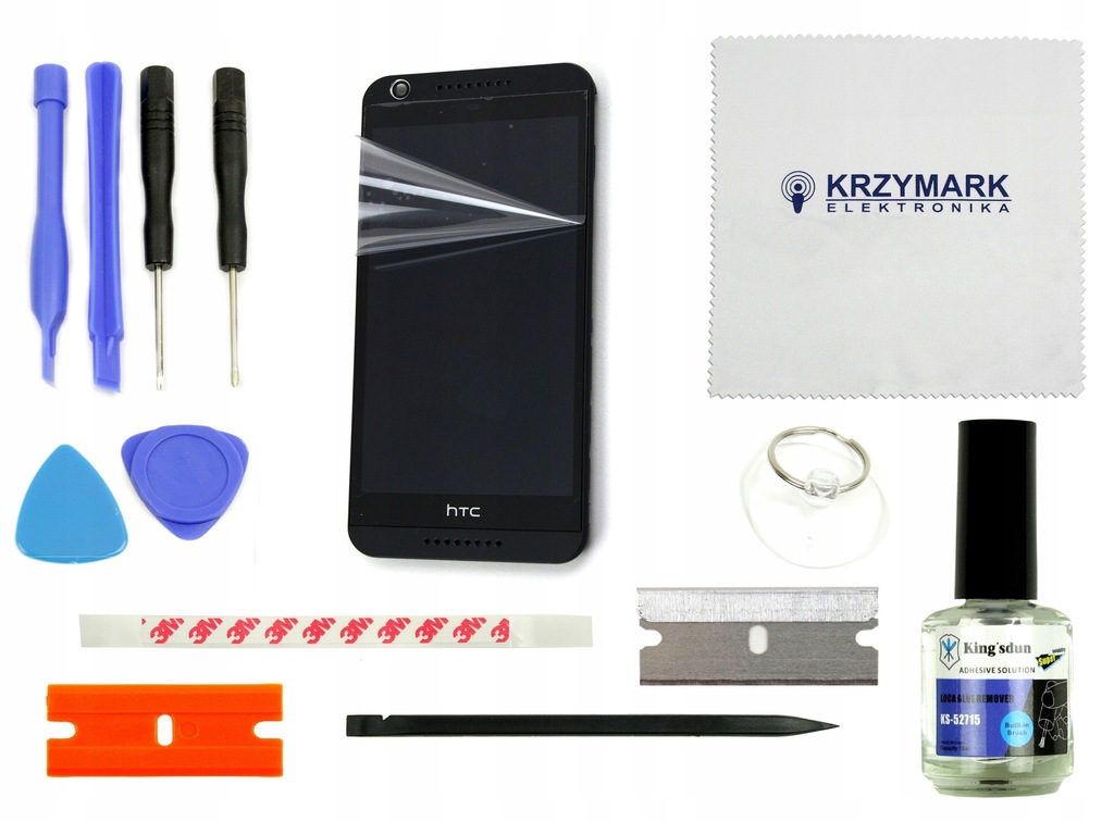 HTC DESIRE 626 WYŚWIETLACZ LCD + DIGITIZER + RAMKA