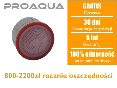 Aero wkład do perlatora 3,0 - 75% wody, 5 lat Gw.