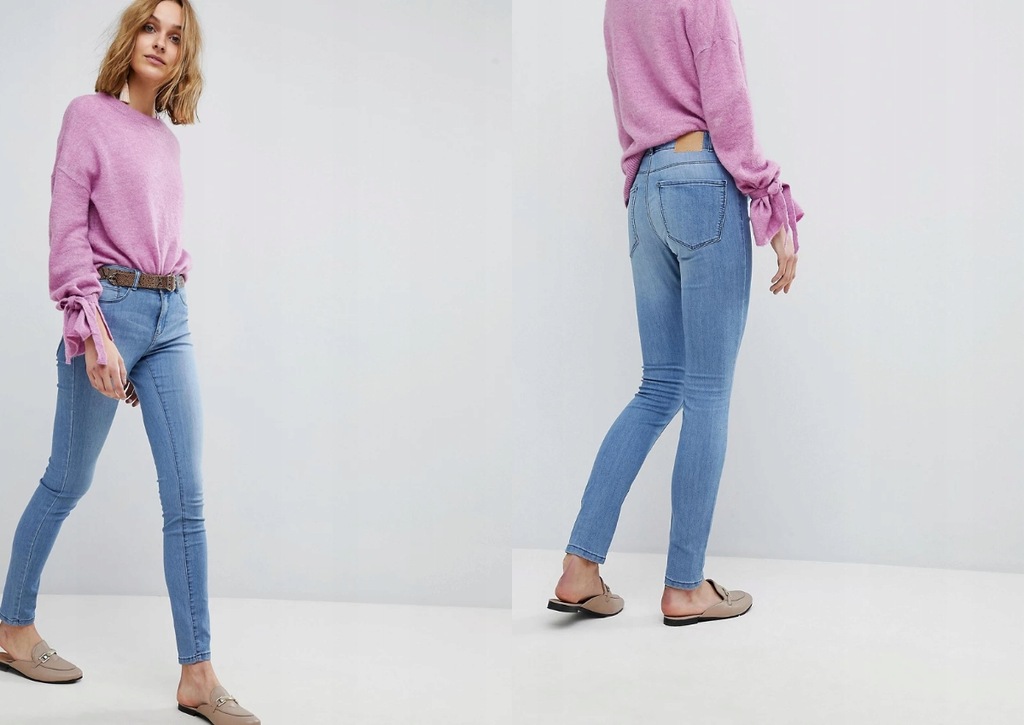 VERO MODA HIGH JEANSY Z WYSOKIM STANEM L