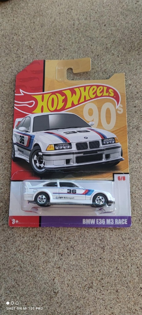 Hot Wheels 90s BMW E36 M3 race car