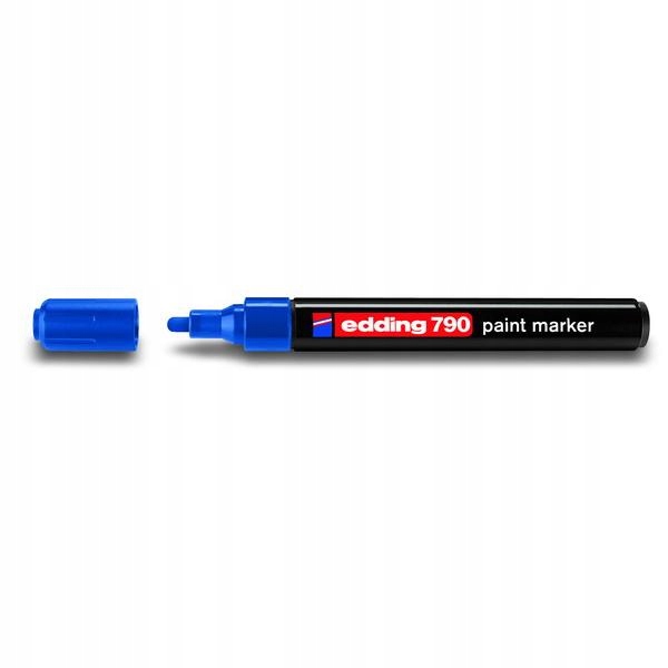 Marker olejowy Edding 790 w plastikowej obudowie niebieski