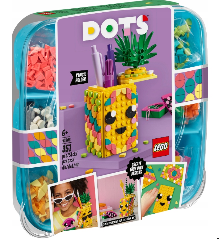 LEGO 41906 DOTS POJEMNIK NA DŁUGOPISY ANANAS OWOC