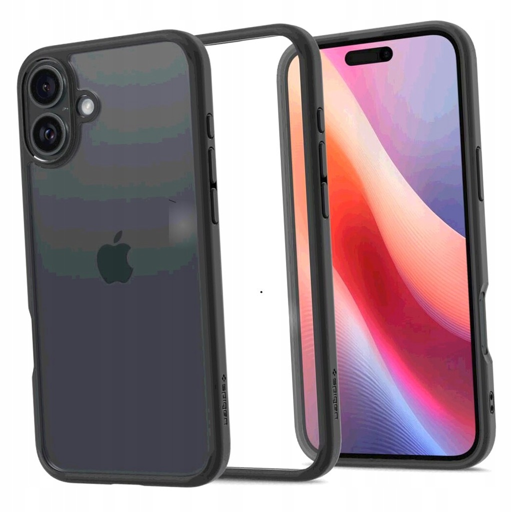 Etui Spigen Ultra Hybrid na iPhone 16 Plus - czarny mat
