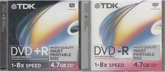 TDK DVD-R 4.7GB 16 DISCS + TDK DVD+R 4.7GB 4 DISCS
