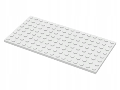 LEGO 92438 płytka 8x16 biała 1szt.