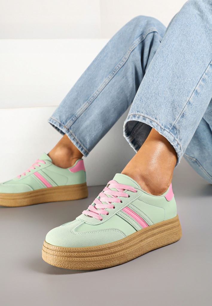 Renee Zielone Sneakersy damskie 41
