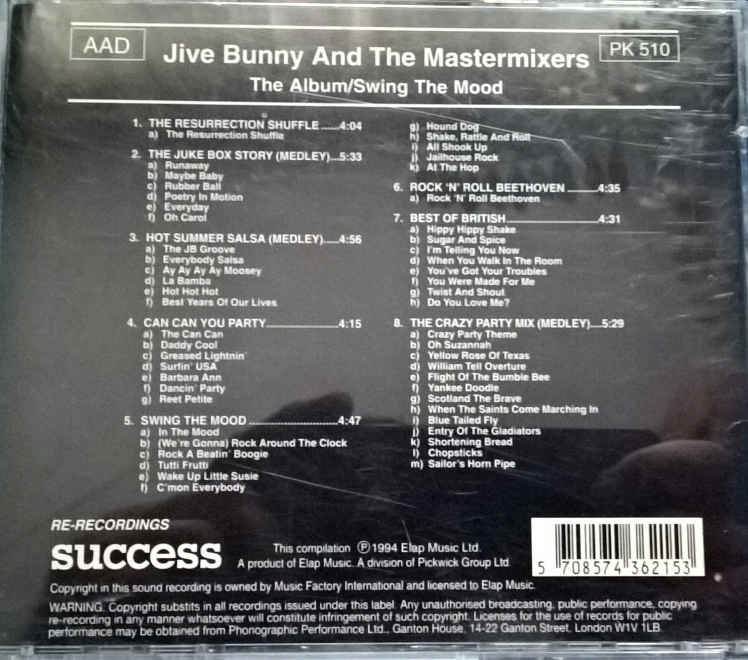 Купить Jive Bunny And The Mastermixers - Swing The Mood: отзывы, фото, характеристики в интерне-магазине Aredi.ru