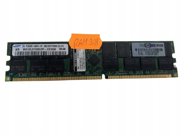 SAMSUNG 2GB DDR1 PC3200R-30331-F0 PC3200 RAM308