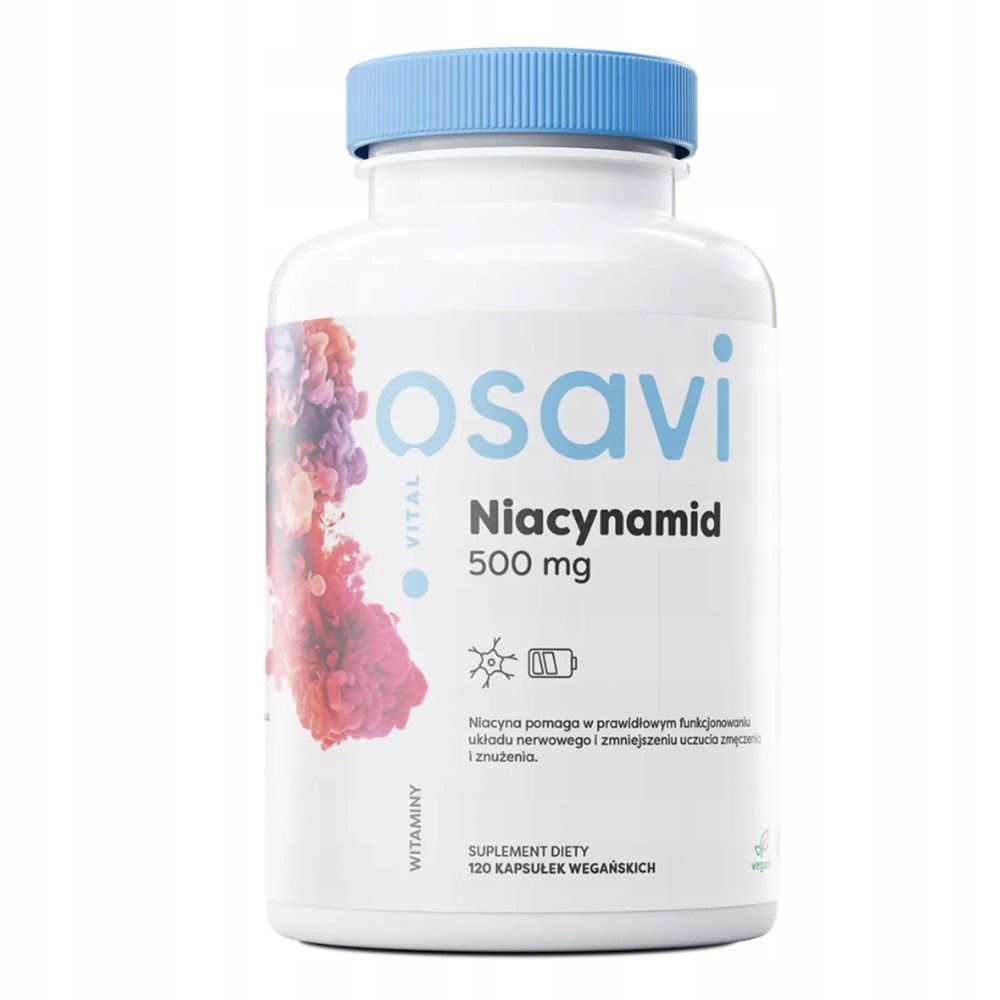 Niacynamid 500mg suplement diety 120 kapsułek
