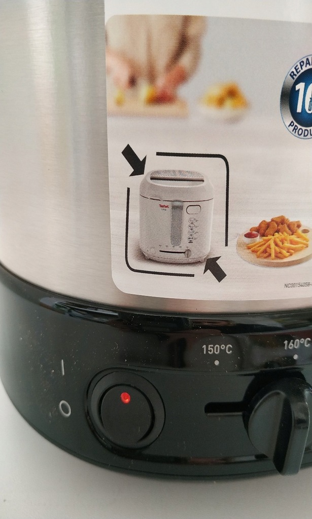 FRYTKOWNICA TEFAL UNO F68M 1600W STALOWA CZARNA 12608773199