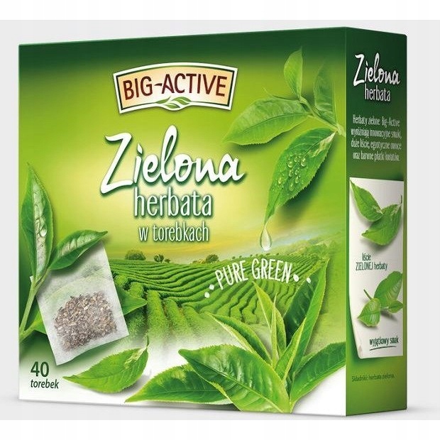 HERBATA BIG-ACTIVE ZIELONA PURE GREEN (40)