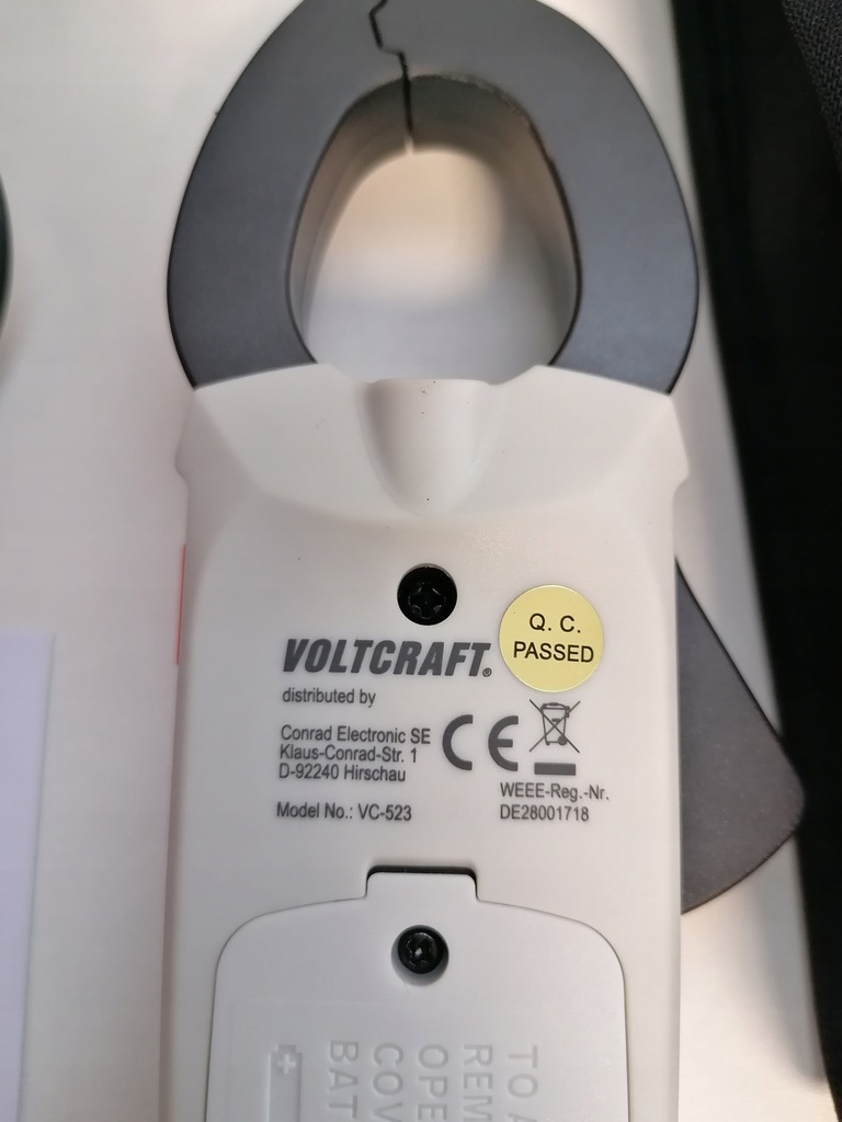 VOLTCRAFT VC523 SE plus DMA Stromzange digital CAT III 600V
