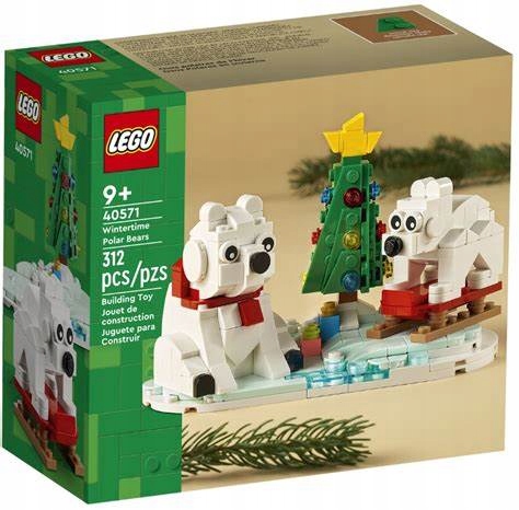 LEGO ŚWIĘTA 40571 ZIMOWE NIEDŹWIEDZIE POLARNE