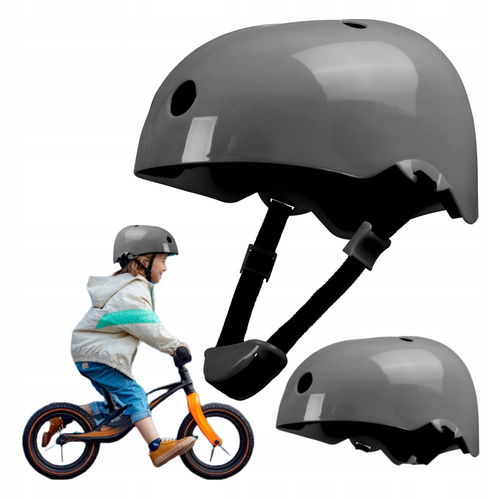 KASK rowerowy dziecięcy ochronny LIONELO HELMET