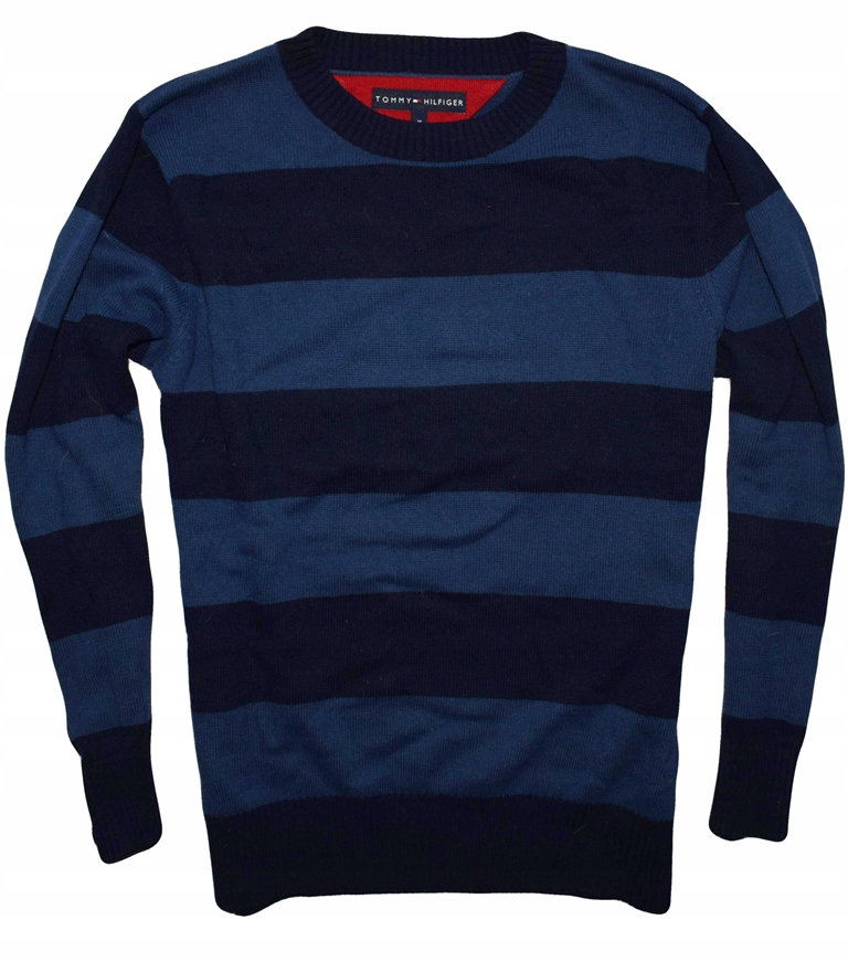 Tommy Hilfiger M/L wełniany sweter ciepły klasyk
