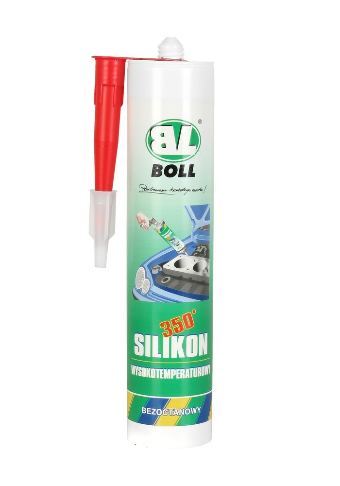 BOLL silikon wysokotemperaturowy CZERWONY 290ml