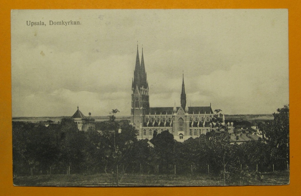 252782, Szwecja, Upsala, katedra, obieg 1914