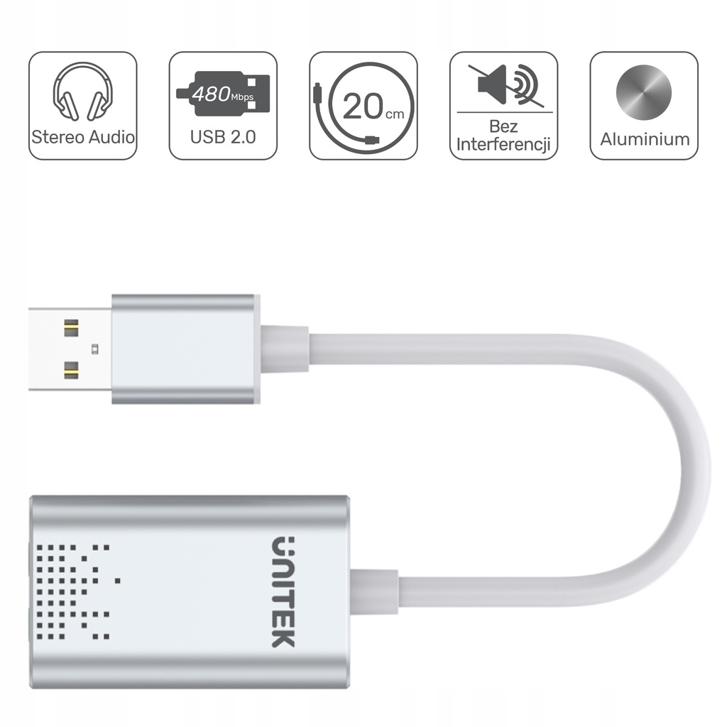 Купить Unitek Y-247A внешняя звуковая карта USB: отзывы, фото, характеристики в интерне-магазине Aredi.ru