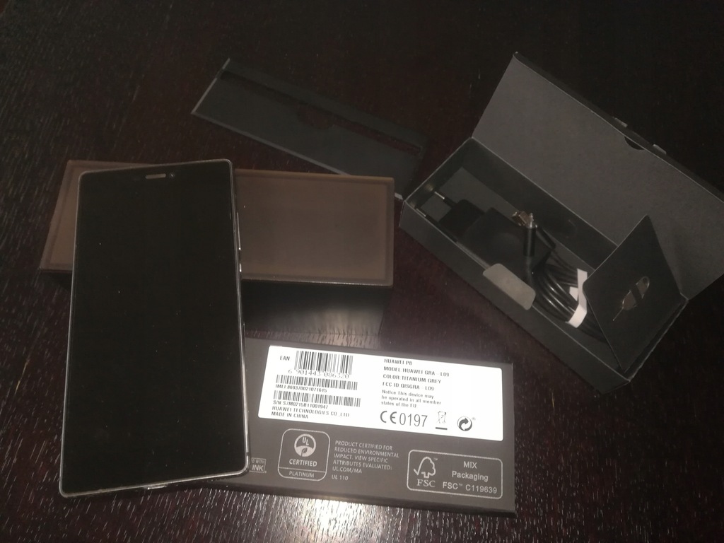 HUAWEI P8 GRA-L09 kolor TITANIUM GREY