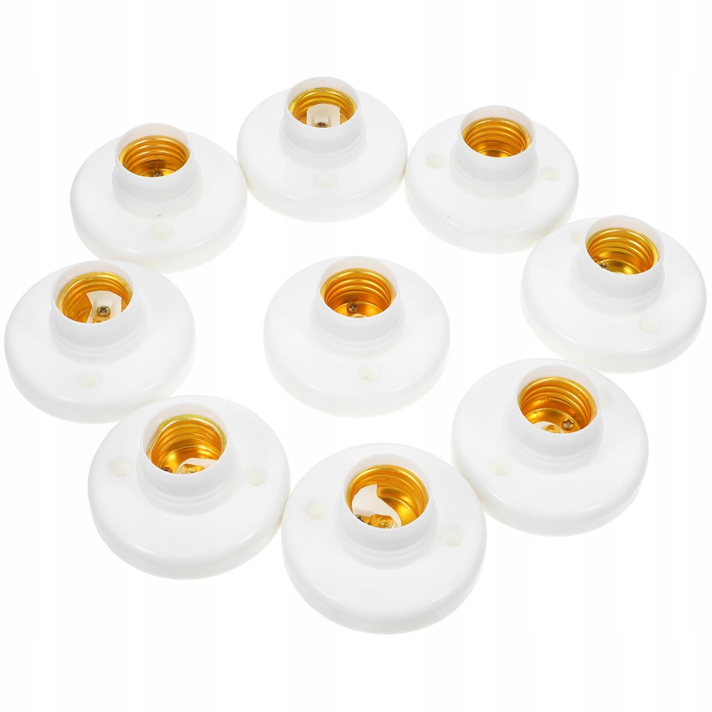 SCREW LAMP HOLDER LIGHT BULB SOCKET BRACKET 10 PCS