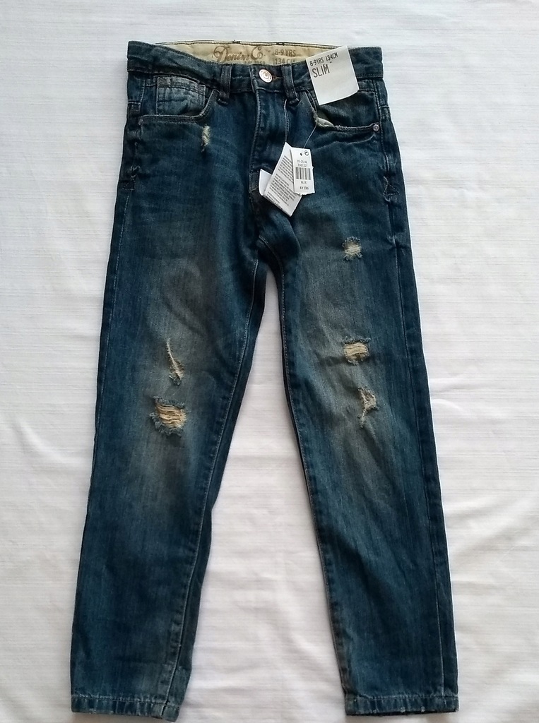 Denim Co nowe spodnie jeansowe roz.134