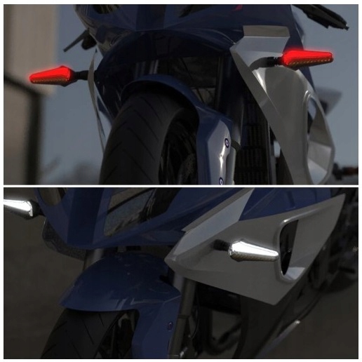 KIERUNKOWSKAZY PŁYWAJĄCE LED DRL STOP