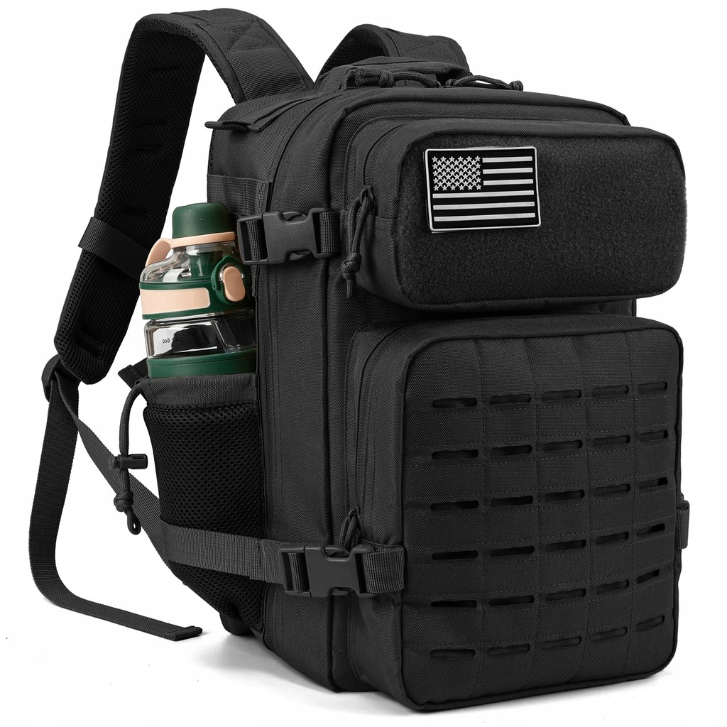 QT&QY 25L Military Tactical Backpack Army Bag MOLLE Backpack GYM For
