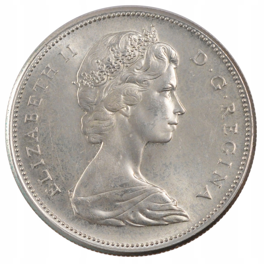 Moneta, Canada, Elizabeth II, Dollar, 1967, Royal