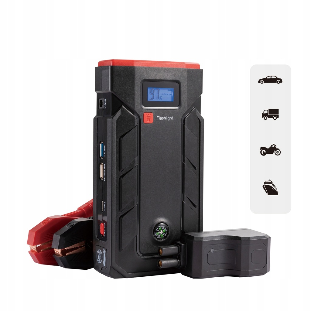 BOOSTER ROZRUCH JUMP STARTER MOCNY 89800mAH 1000A 11204275643