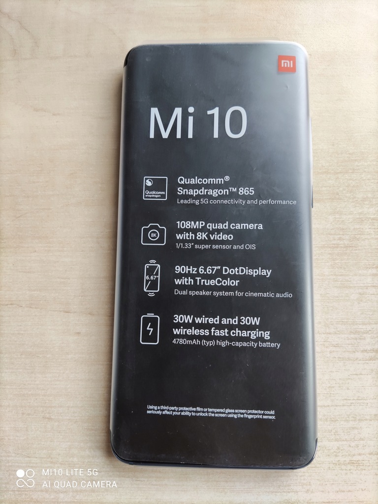 Smartfon Xiaomi Mi 10 8 GB / 256 GB szary