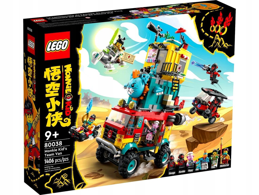 LEGO Monkie Kid 80038 Furgonetka Ekipy Monkie Kida
