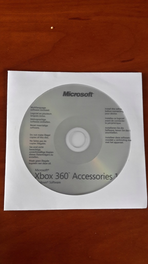 Xbox 360 Accessories 1.2 Sterowniki do Pada PC 7679096876 oficjalne